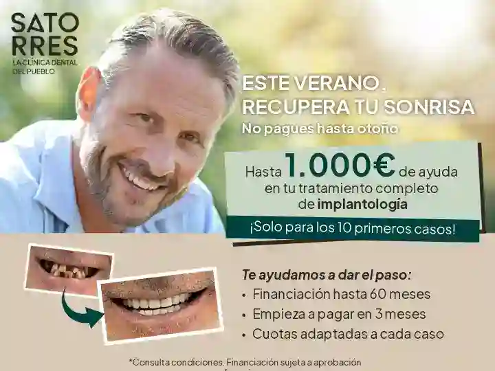 Ayudas 1000€ Implantología - Clínica Dental Satorres