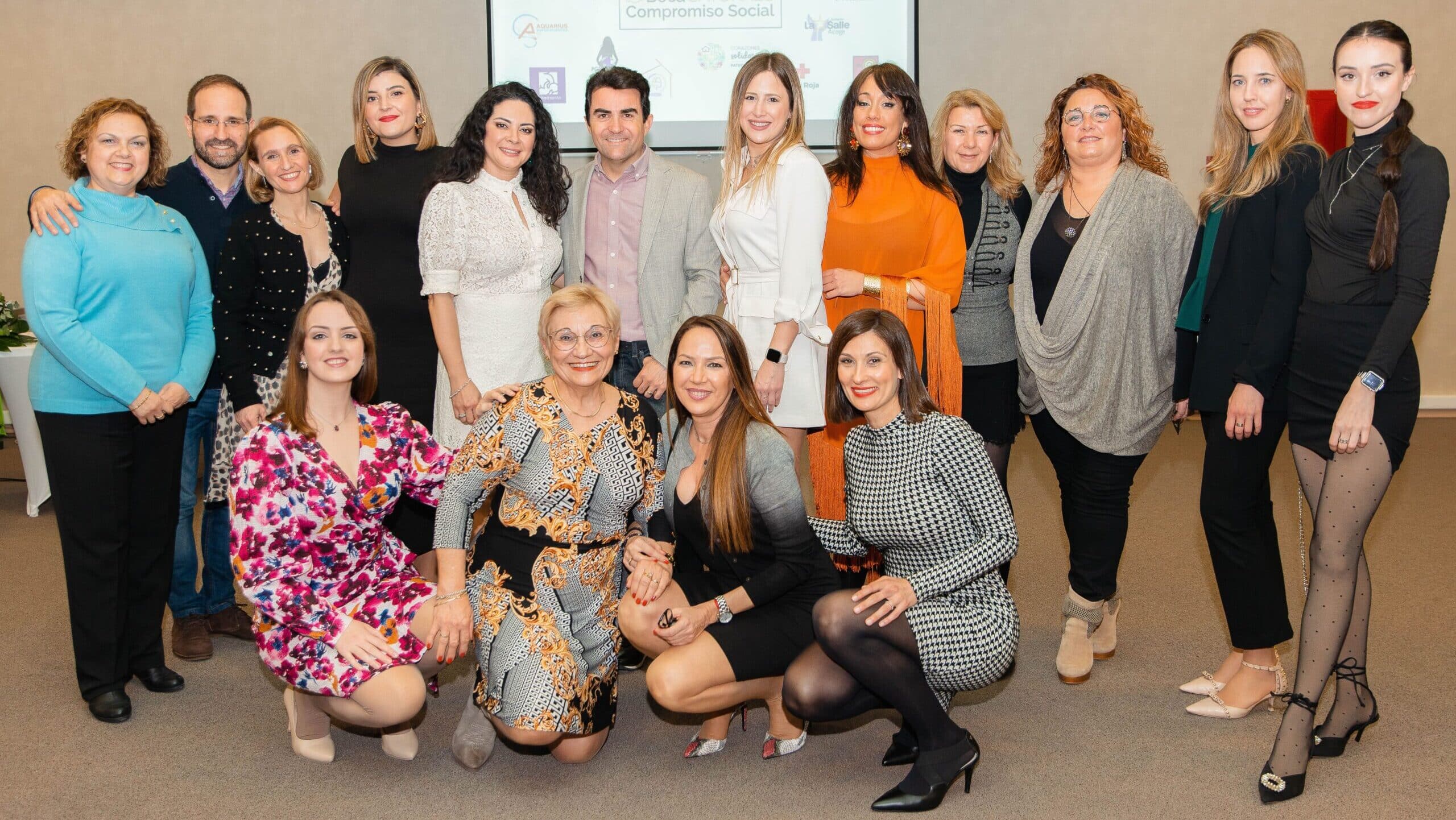 Equipo de Satorres Clínica Dental durante una edición de la Beca Satorres